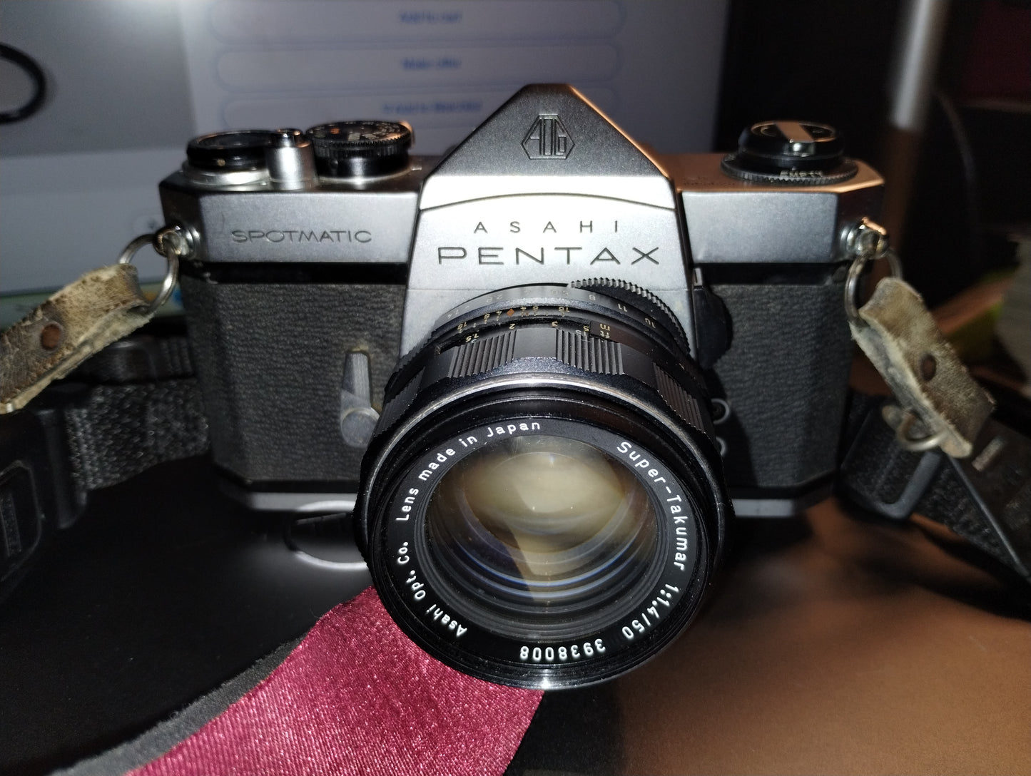 Asahi Pentax Spotmatic 35 mm Film SLR Camera with Lens