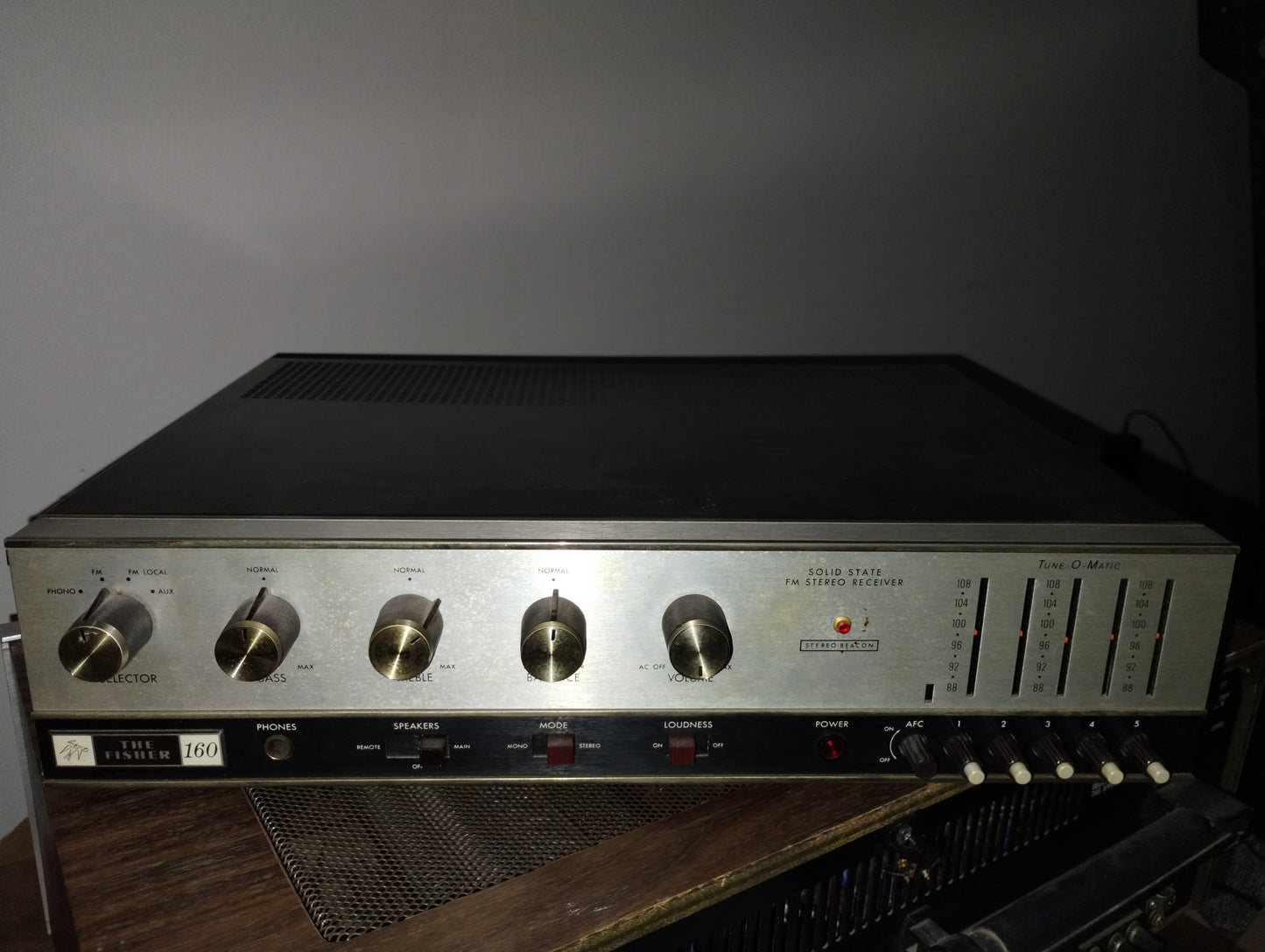 True Vintage 1968 "The Fisher 160" Solid State Receiver - Works!